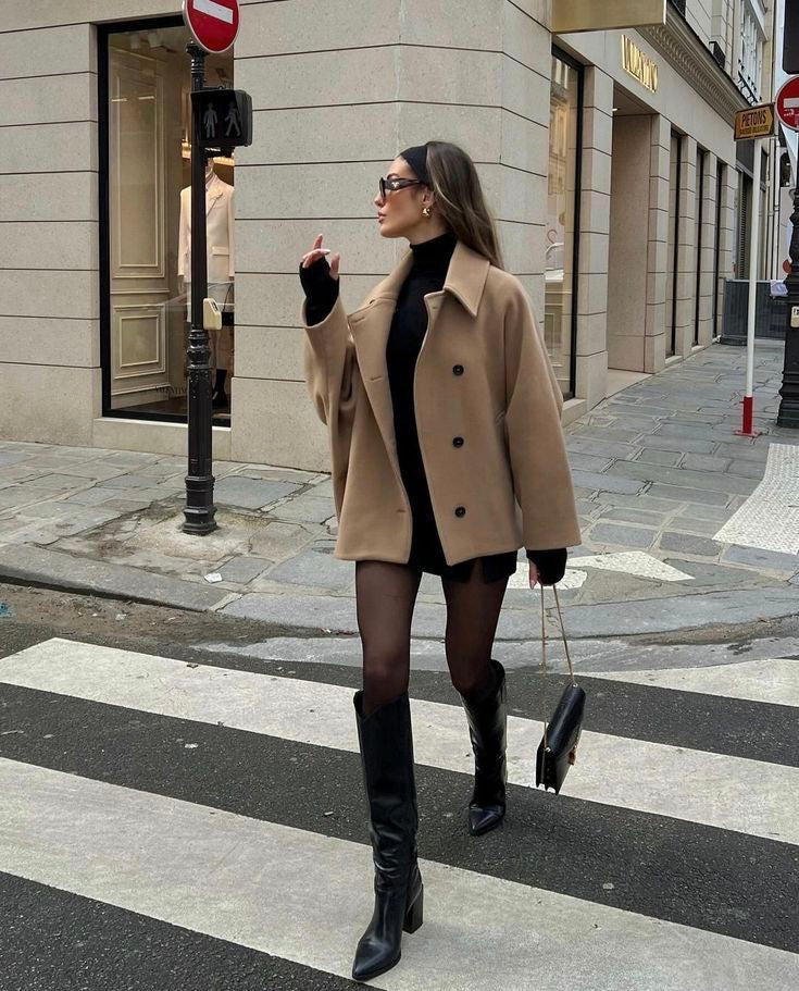 Berg-Feldt | Manteau en laine - tenue d'hiver élégante pour femme
