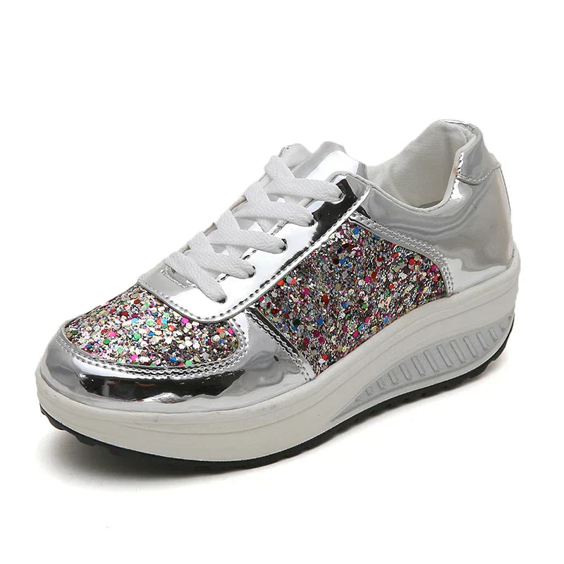 Baskets compensées Itzel pour femme