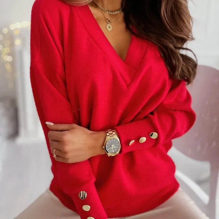 Cardigan à col en V pour femme