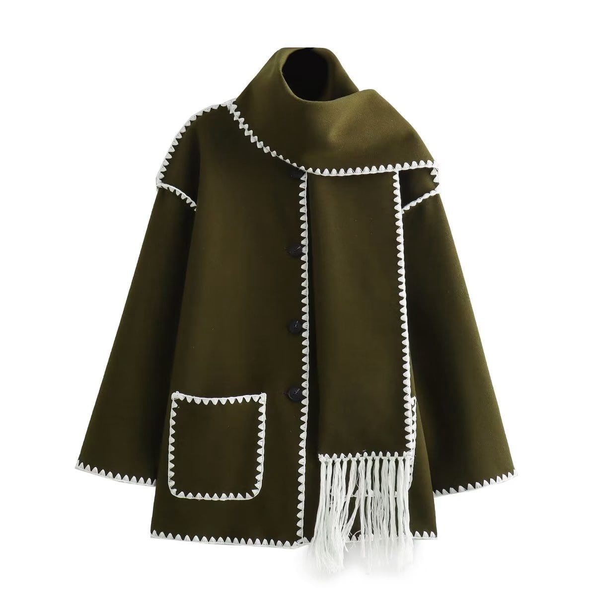 Berg-Feldt | Manteau en Laine pour Femmes Gris Élégant et Stylé