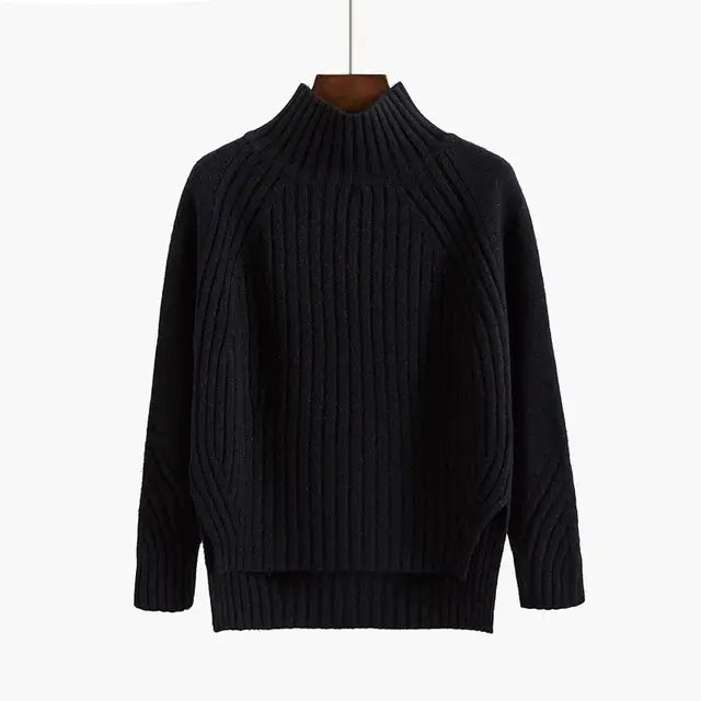 Berg-Feldt | Pullover - Premium Rippstrick Rollkragenpullover