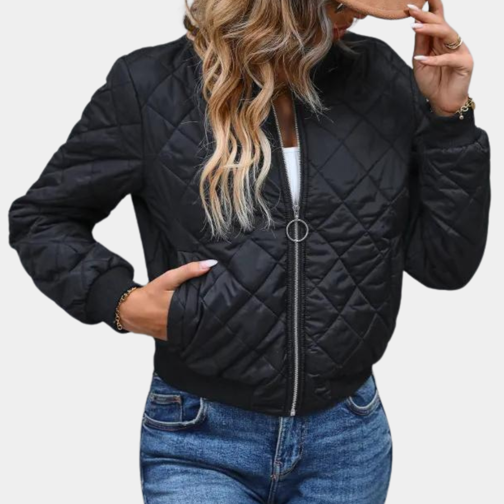 Berg-Feldt | Veste Aviateur Hiver Classique Entièrement Zippée pour Femme