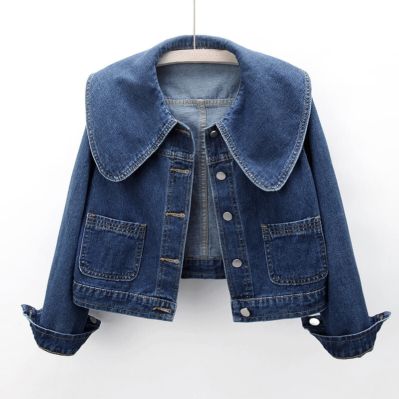 Berg-Feldt | Koreanische Kurze Denim Jacken für Frauen