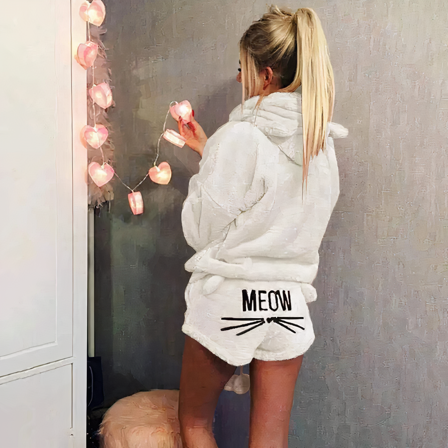 Süßes Pyjama-Oberteil und Shorts-Set - Jasmine
