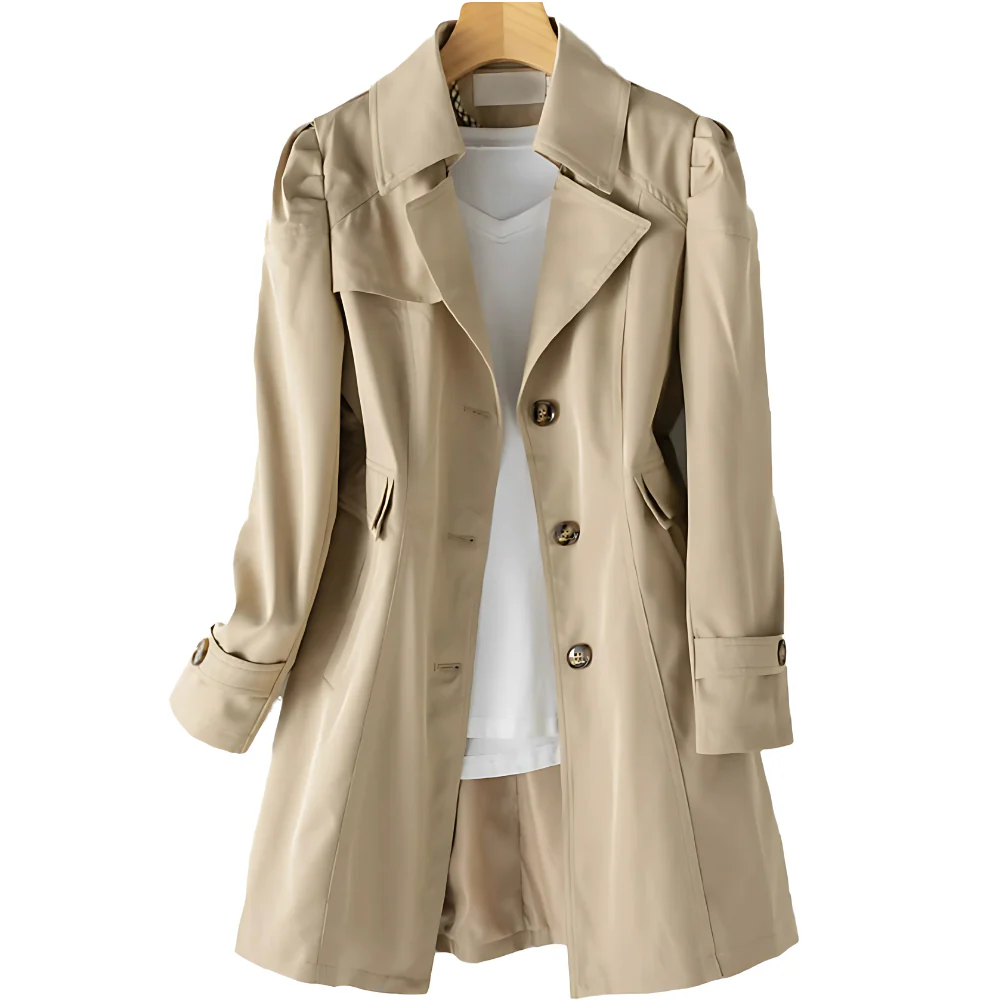 Berg-Feldt | Manteau long d'automne à boutons et col pour femme
