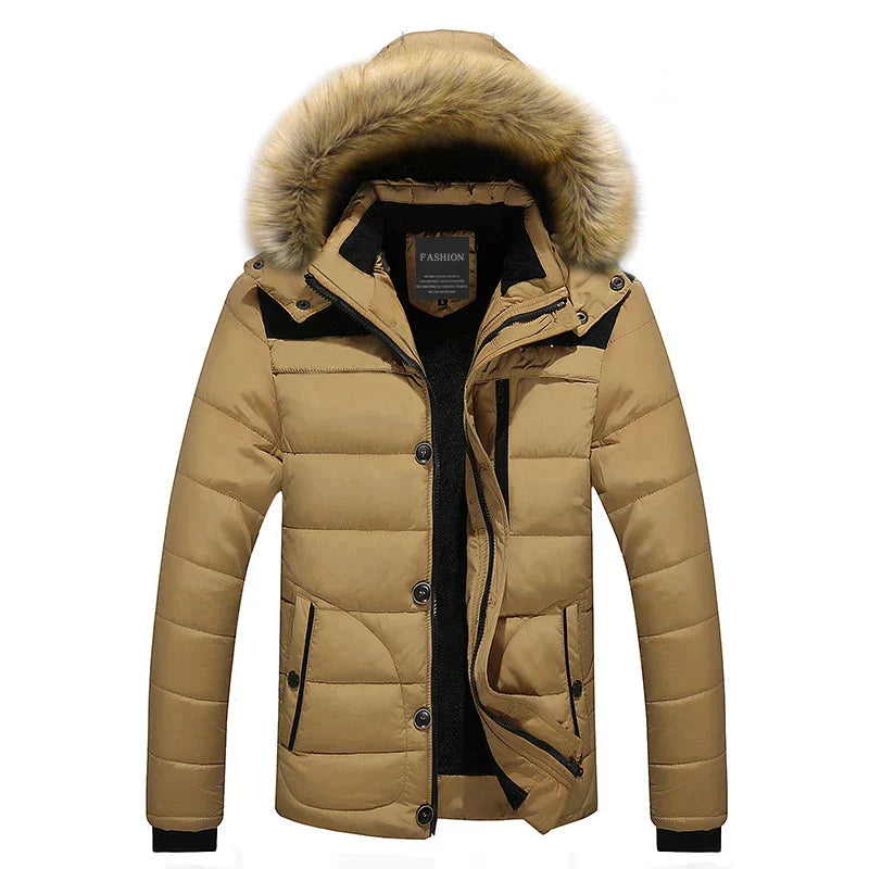 Berg-Feldt | Parka mit Fellkragen und Kapuze