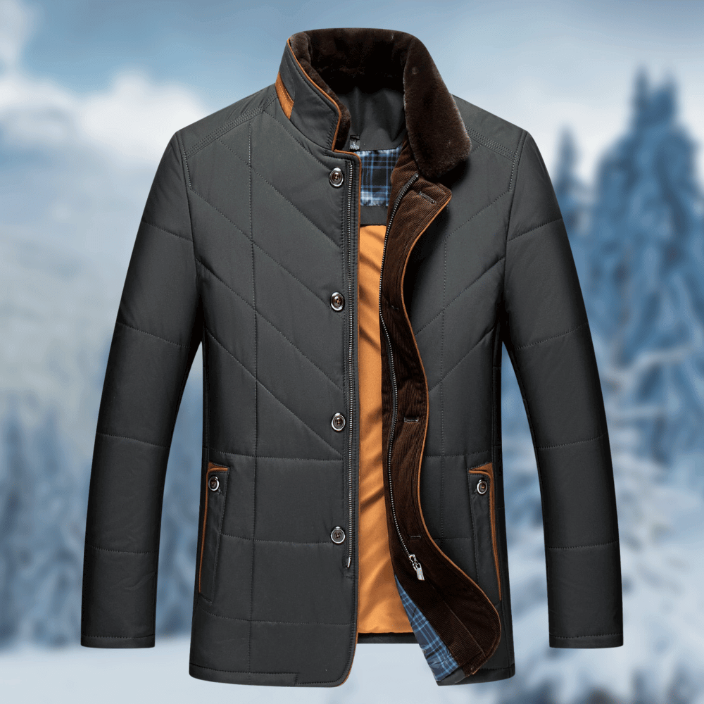 Berg-Feldt | Lange Winter Steppjacke – Brett