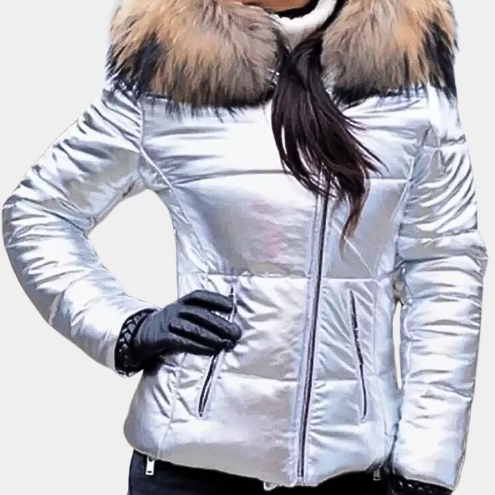 Veste à capuche pour femme avec doublure chaude