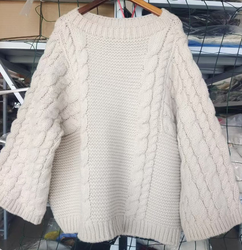 Berg-Feldt | Grober Zopfmusterpullover