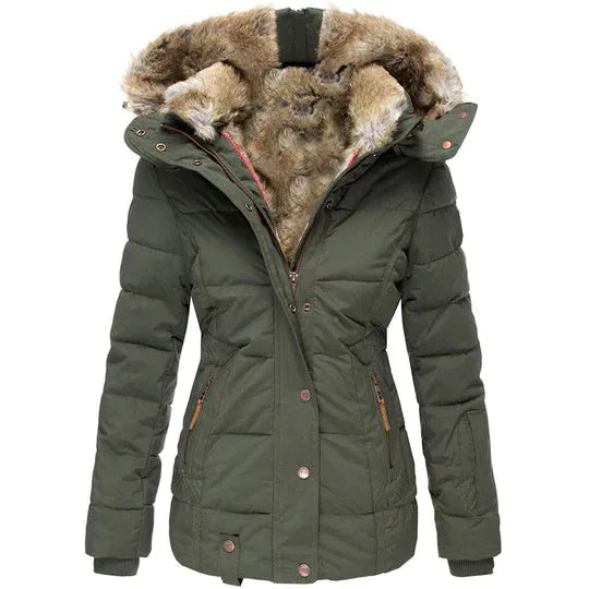 Berg-Feldt | Manteau d'Hiver avec Col en Fourrure Amovible Chaud et Tendance
