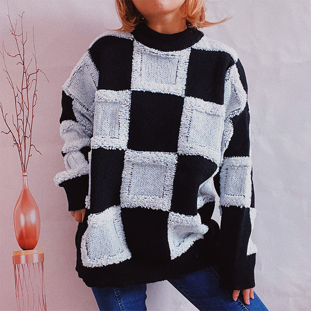 Berg-Feldt | Patchwork Freizeitpullover