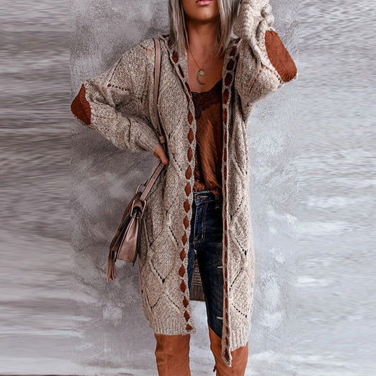 Berg-Feldt | Modische Strickjacke mit Kapuze