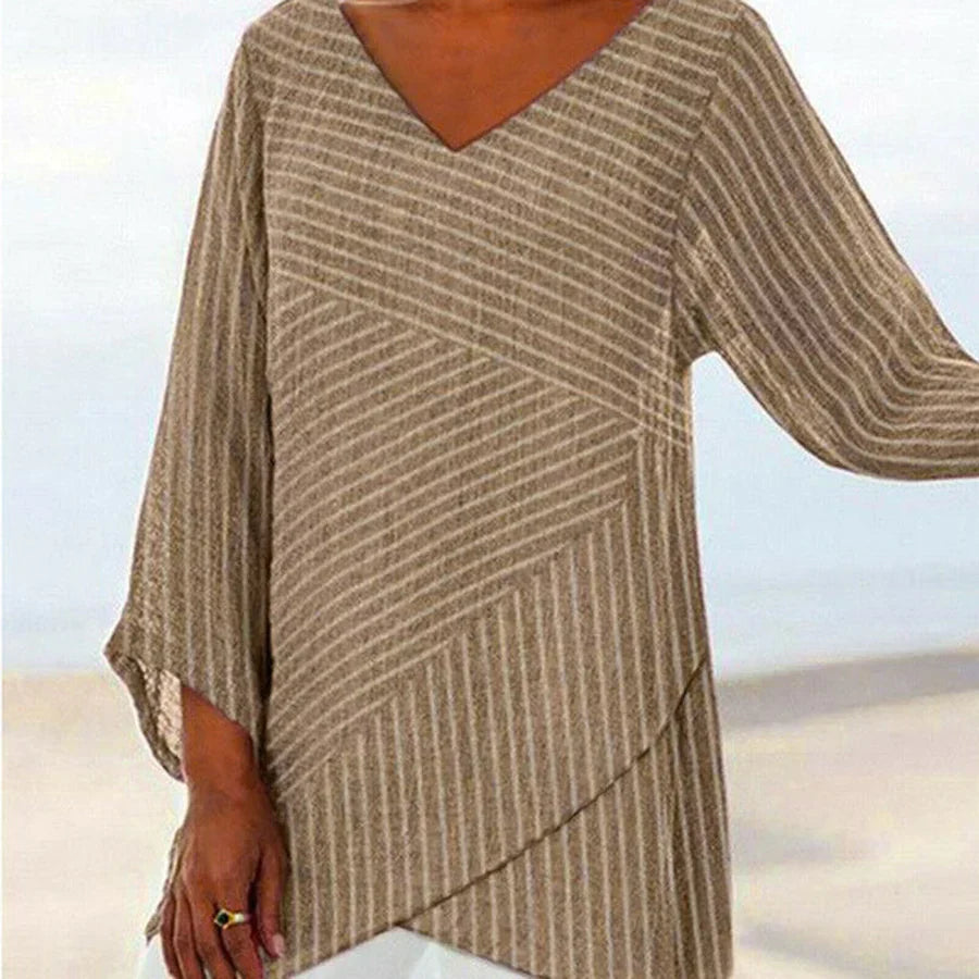 Naia Bluse mit Vintage-Streifen