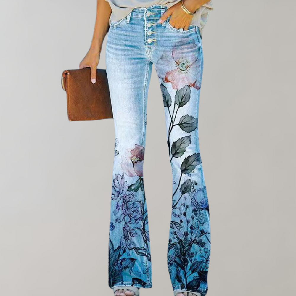 Pantalons pattes d'éléphant tendance Kjellfrid pour femmes