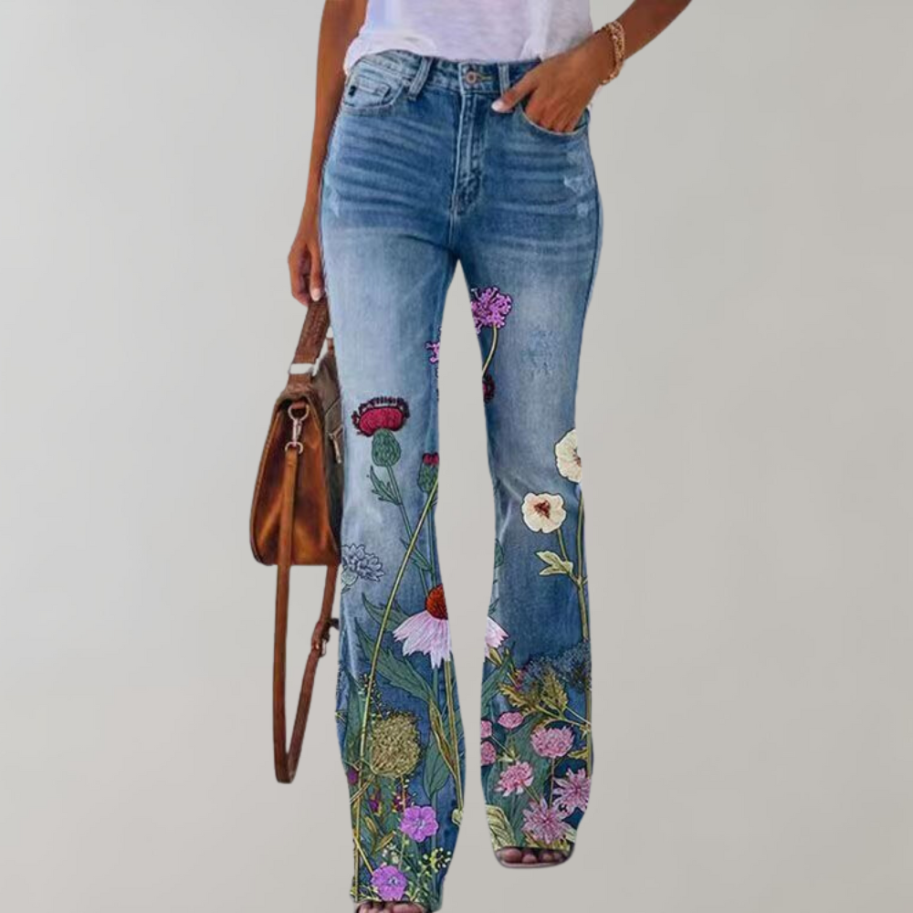 Pantalons pattes d'éléphant tendance Kjellfrid pour femmes