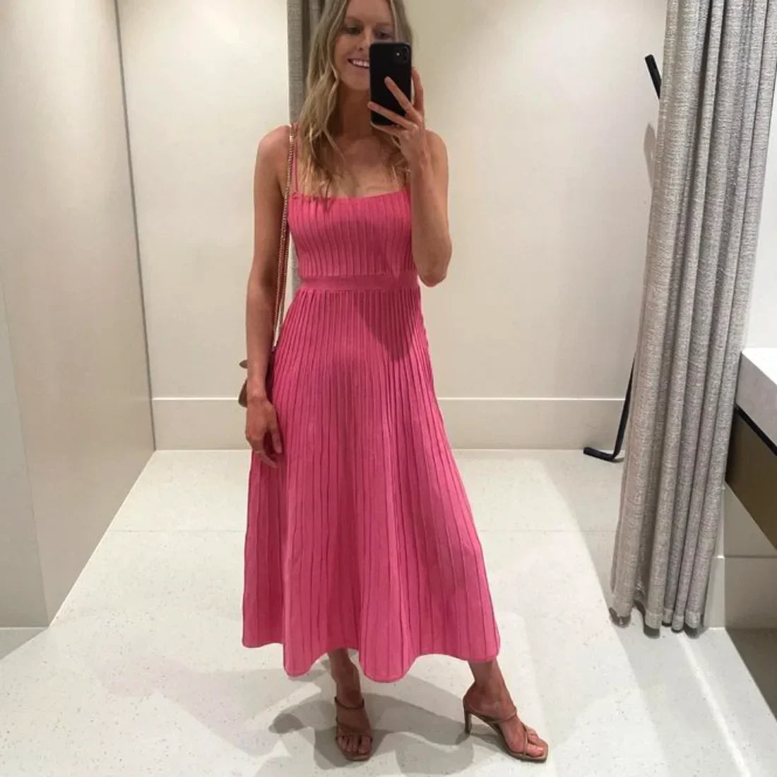 Robe midi élégante en maille Moriah®