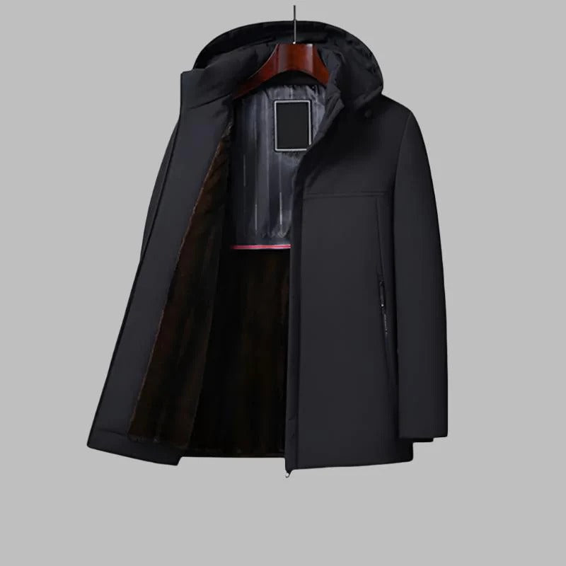 Le gros parka à capuche de Martin