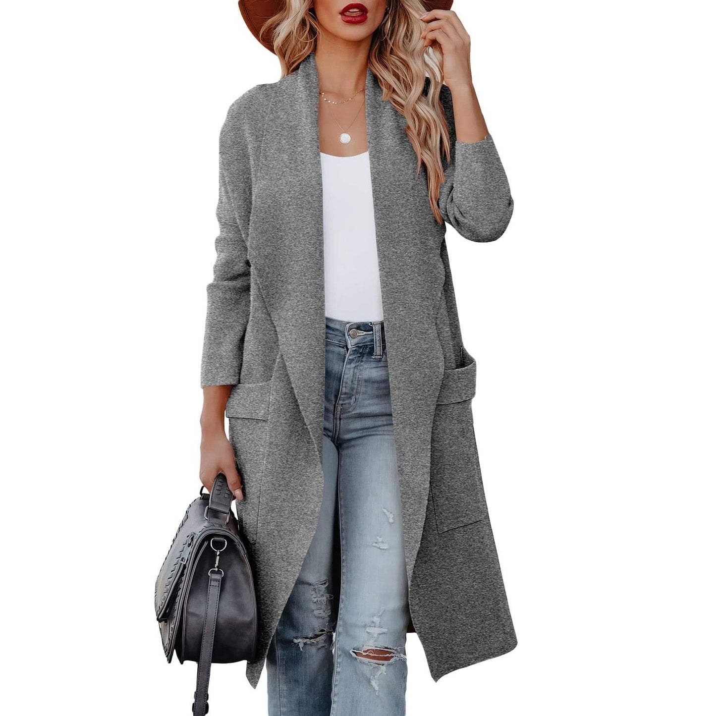 Berg-Feldt | Eleganter Strick Winter Suede Mantel für Frauen