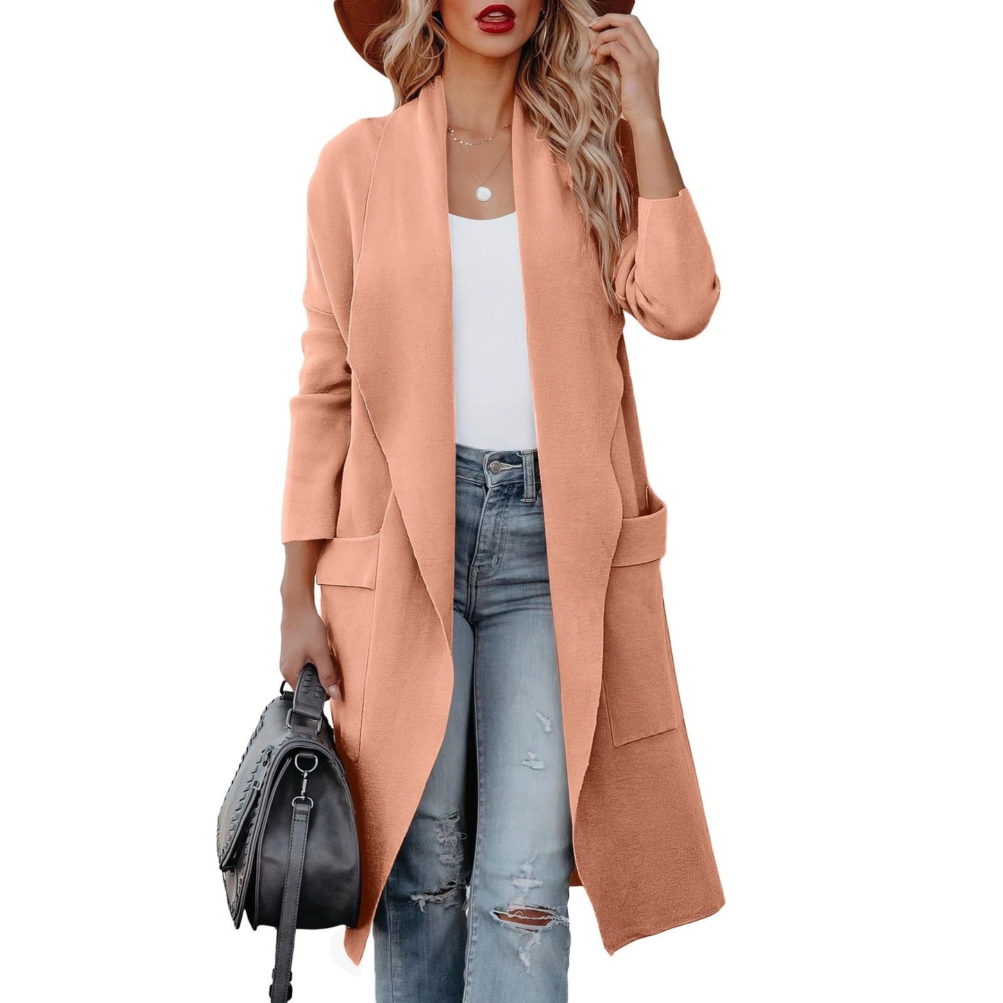 Berg-Feldt | Eleganter Strick Winter Suede Mantel für Frauen