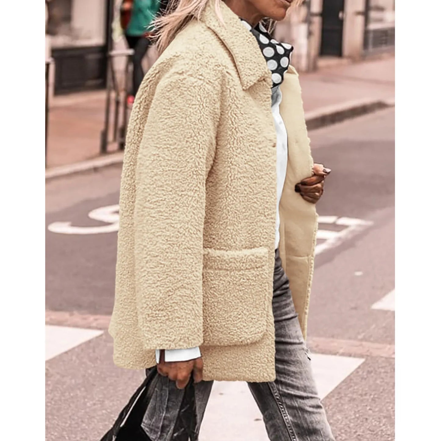 Berg-Feldt | Manteau d'hiver pour femme avec fermeture boutonnée et doublure douillette