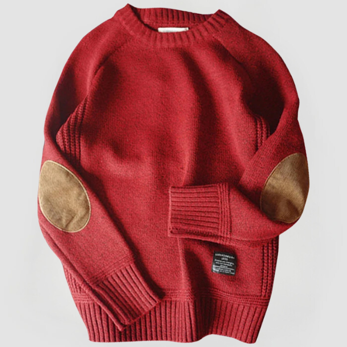 OWEN Strickpullover mit Ellenbogenpatches