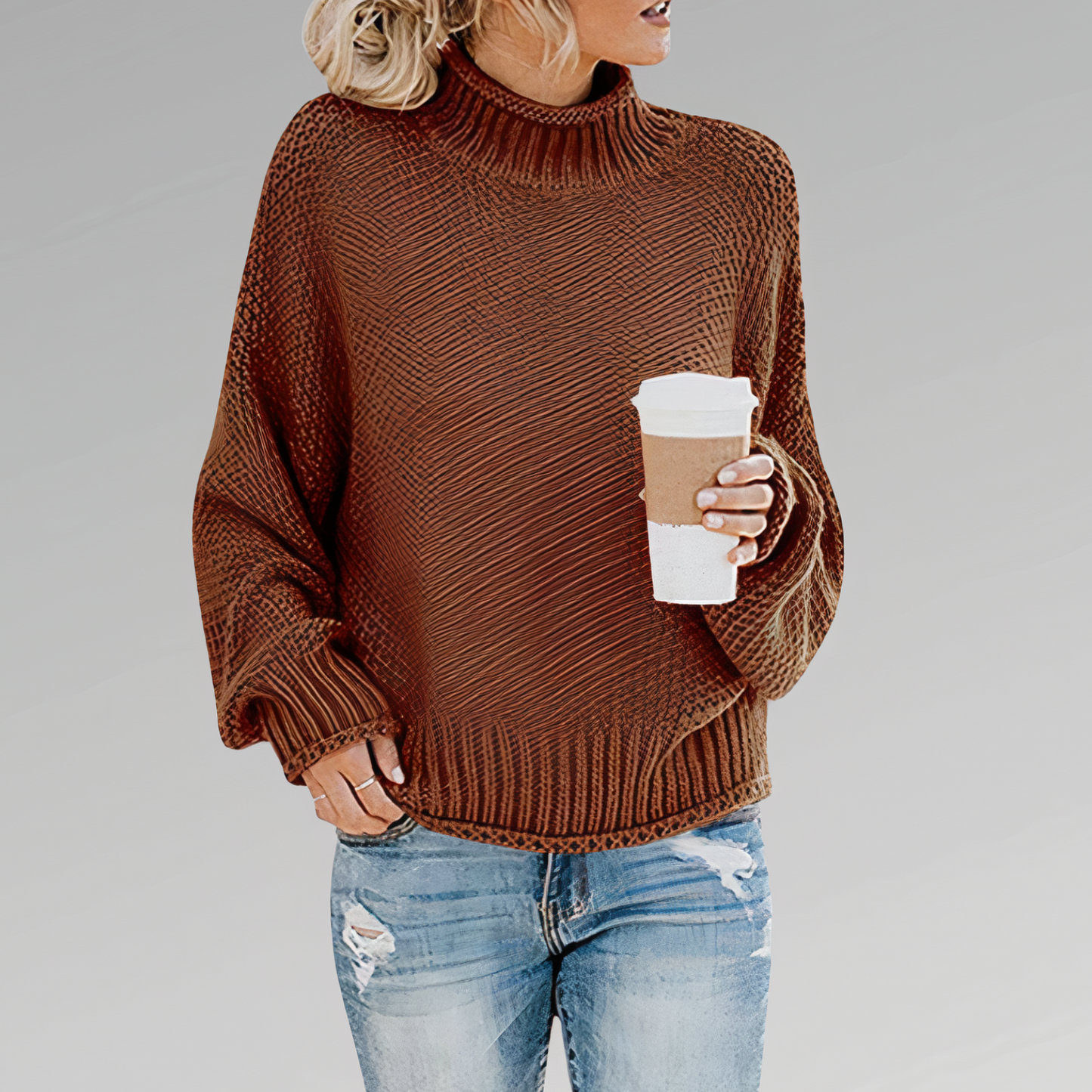 Pull en maille ras-du-cou Lorraine