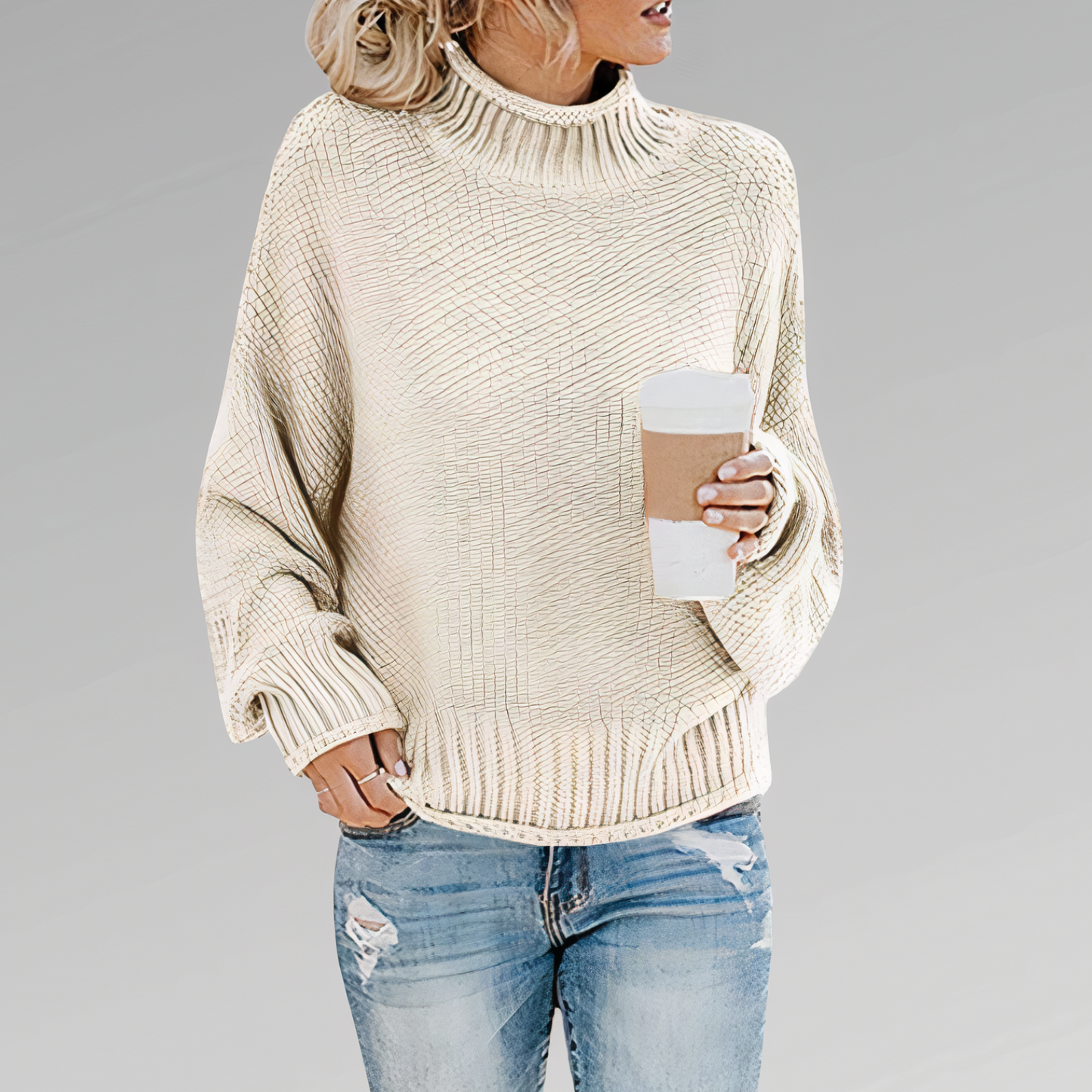 Pull en maille ras-du-cou Lorraine