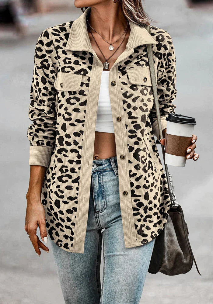 Leopardenmuster-Jacke Lucia