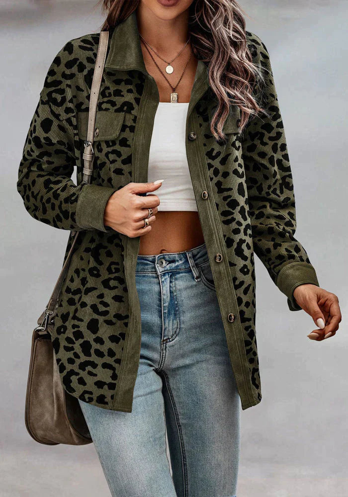 Leopardenmuster-Jacke Lucia