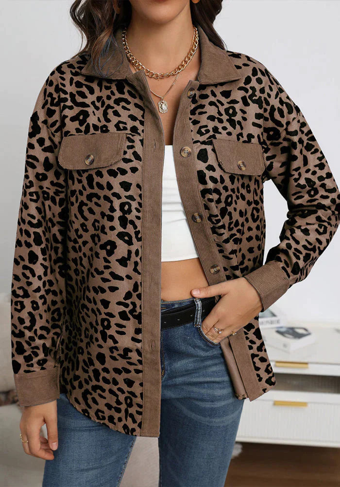 Leopardenmuster-Jacke Lucia
