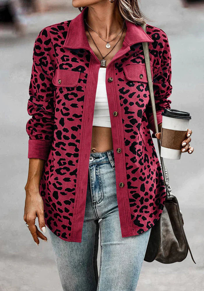 Leopardenmuster-Jacke Lucia