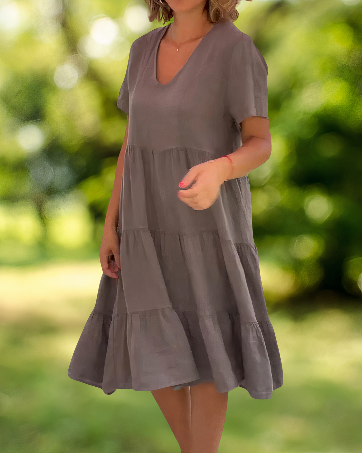 Lucine Baumwoll-Leinenkleid