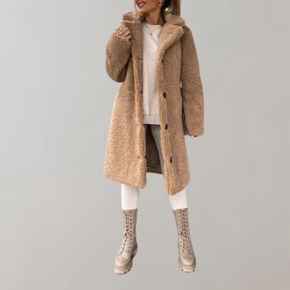 Berg-Feldt | Teddy Jack für Damen Weiß Warm und Trendy