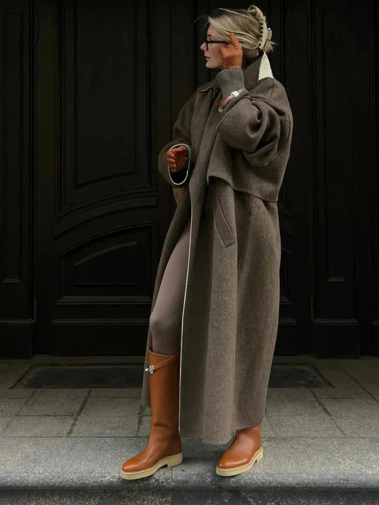 Berg-Feldt | Manteau en laine oversize Trench-coat en laine