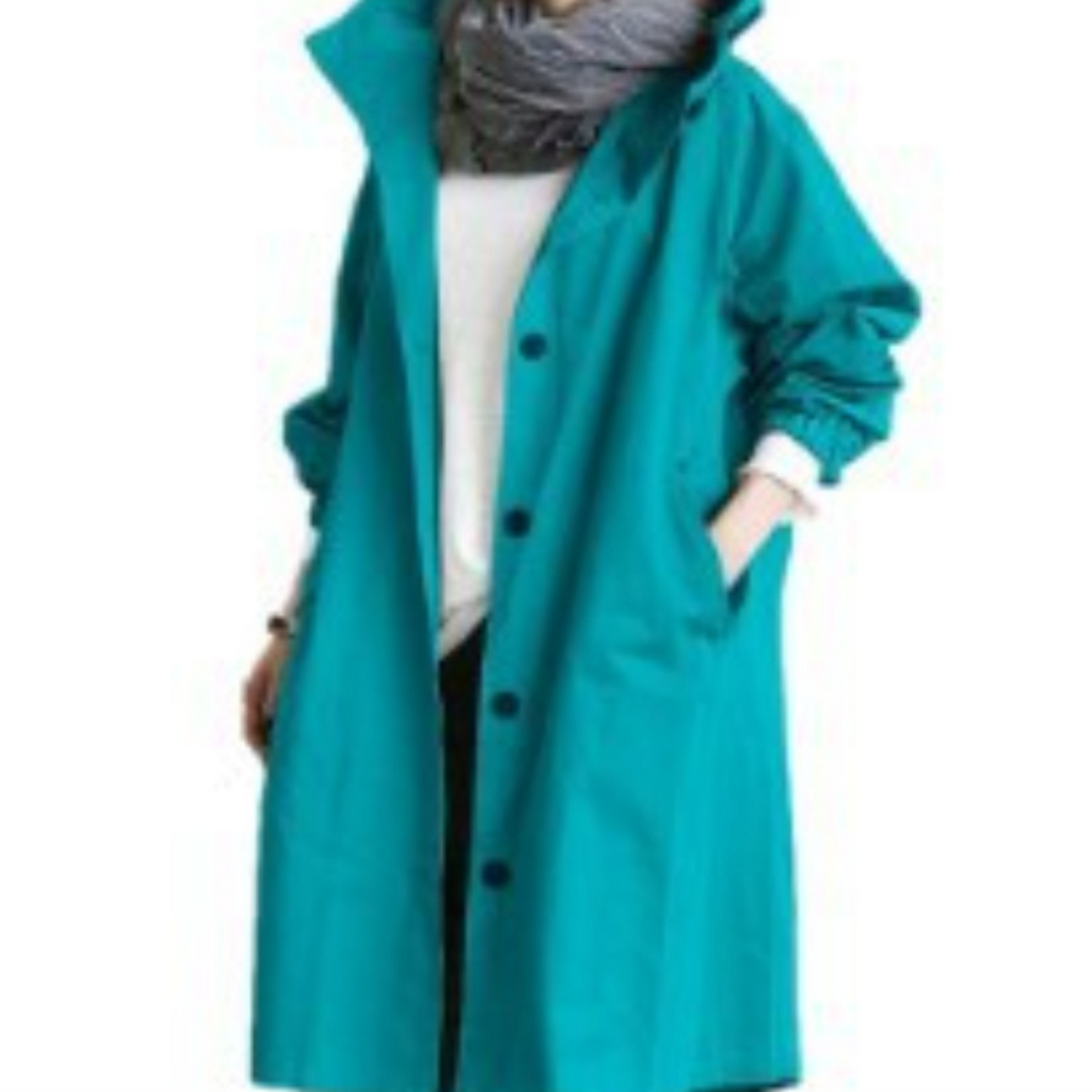 Berg-Feldt | Langer Damen-Trenchcoat mit Kapuze