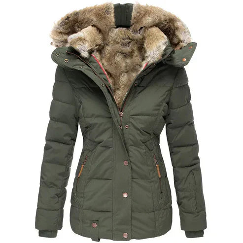Berg-Feldt | dicke Winterjacke mit Fellfutter - winddichte Damenjacke
