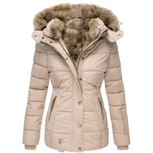 Berg-Feldt | dicke Winterjacke mit Fellfutter - winddichte Damenjacke
