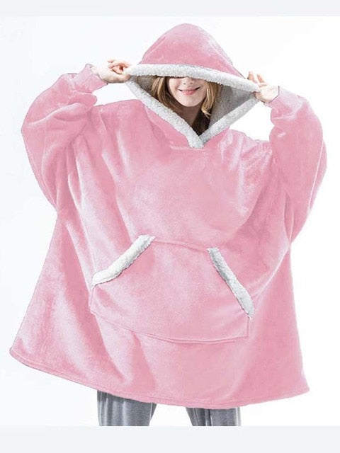 Berg-Feldt | Couverture à capuche douce en polyester Confortable et chaude