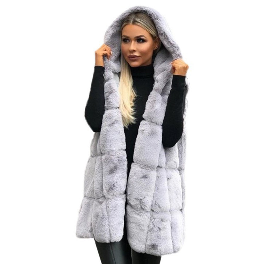 Berg-Feldt | Fellweste mit Kapuze Polyester/faux Fur Elegant und Warm
