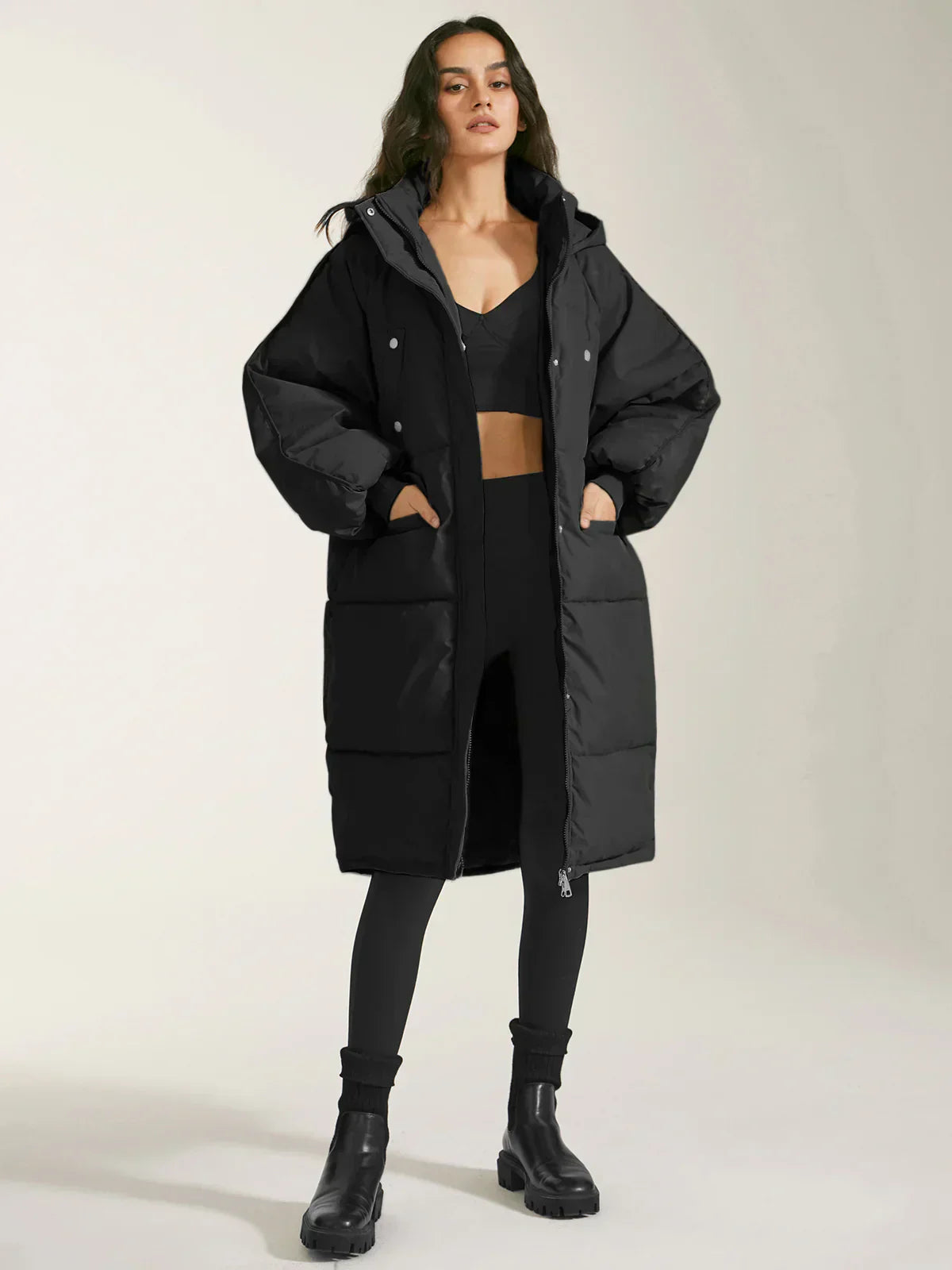 Berg-Feldt | pufferjacke - modische damen winterjacke mit kapuze