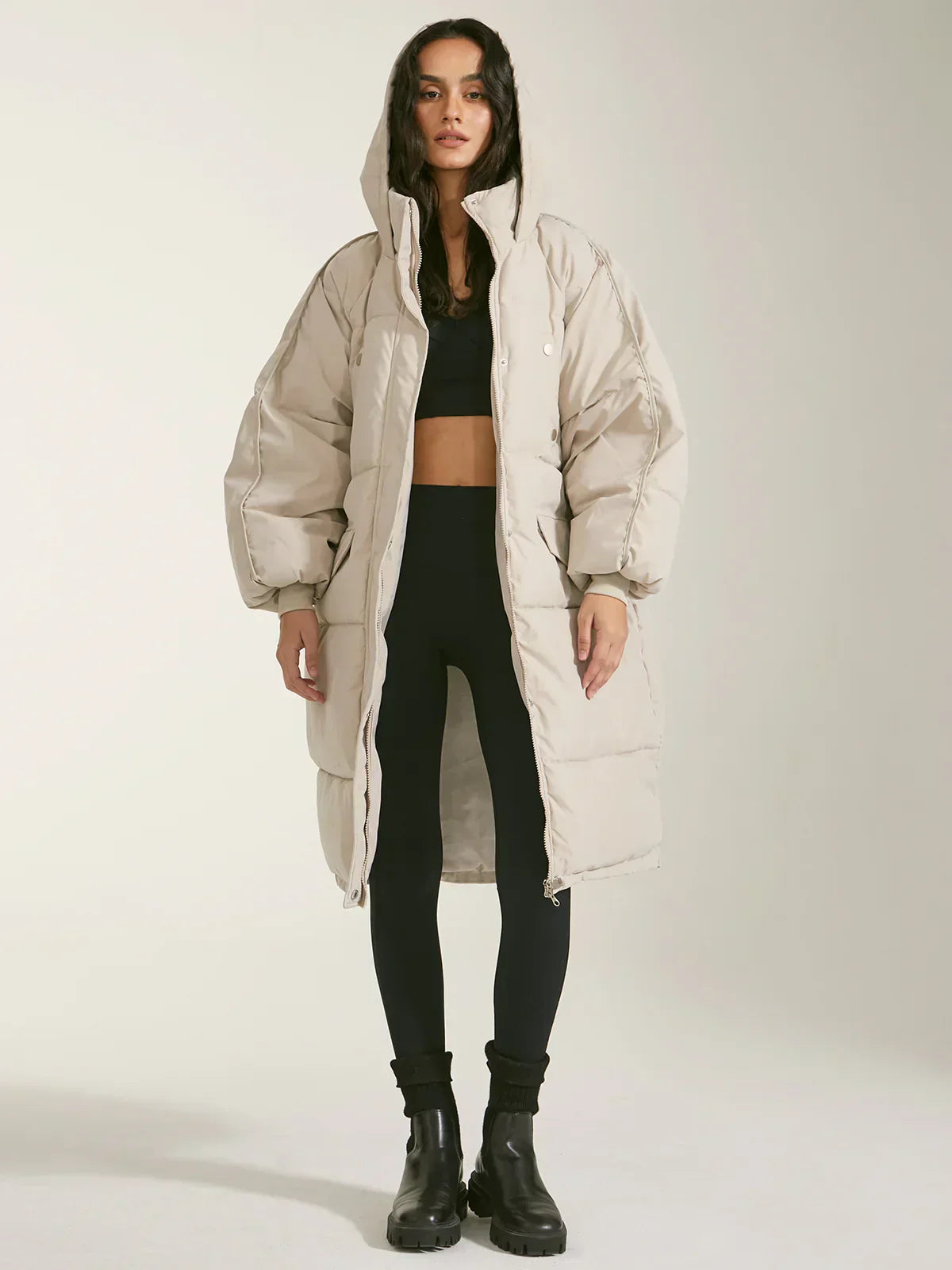 Berg-Feldt | pufferjacke - modische damen winterjacke mit kapuze