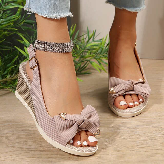 TRINA - Keil-Sandalen für orthopädisches Wohlbefinden