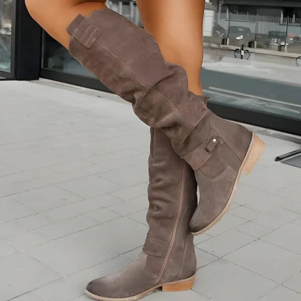 Berg-Feldt | Bottes hautes en daim élégantes