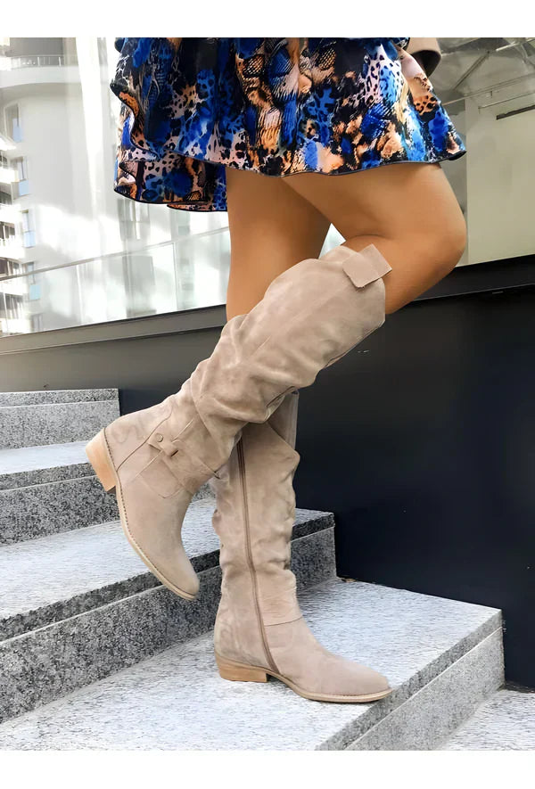 Berg-Feldt | Bottes hautes en daim élégantes