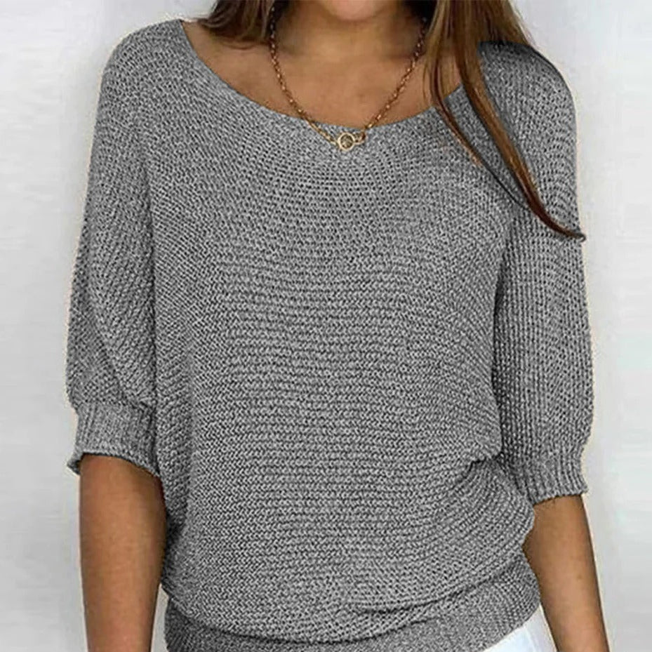 Berg-Feldt | Luftige Damenbluse mit Stilvollem Gestricktem Muster