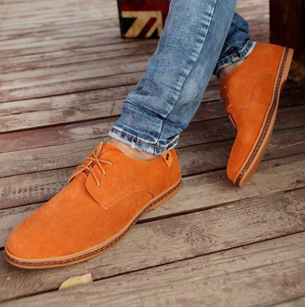 Chaussures Derby en daim pour homme