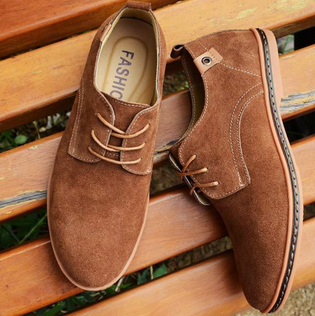 Chaussures Derby en daim pour homme