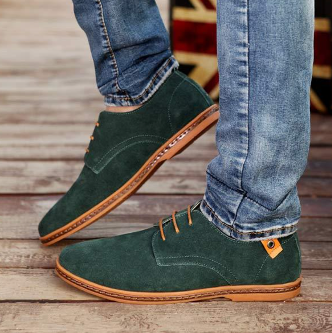 Chaussures Derby en daim pour homme