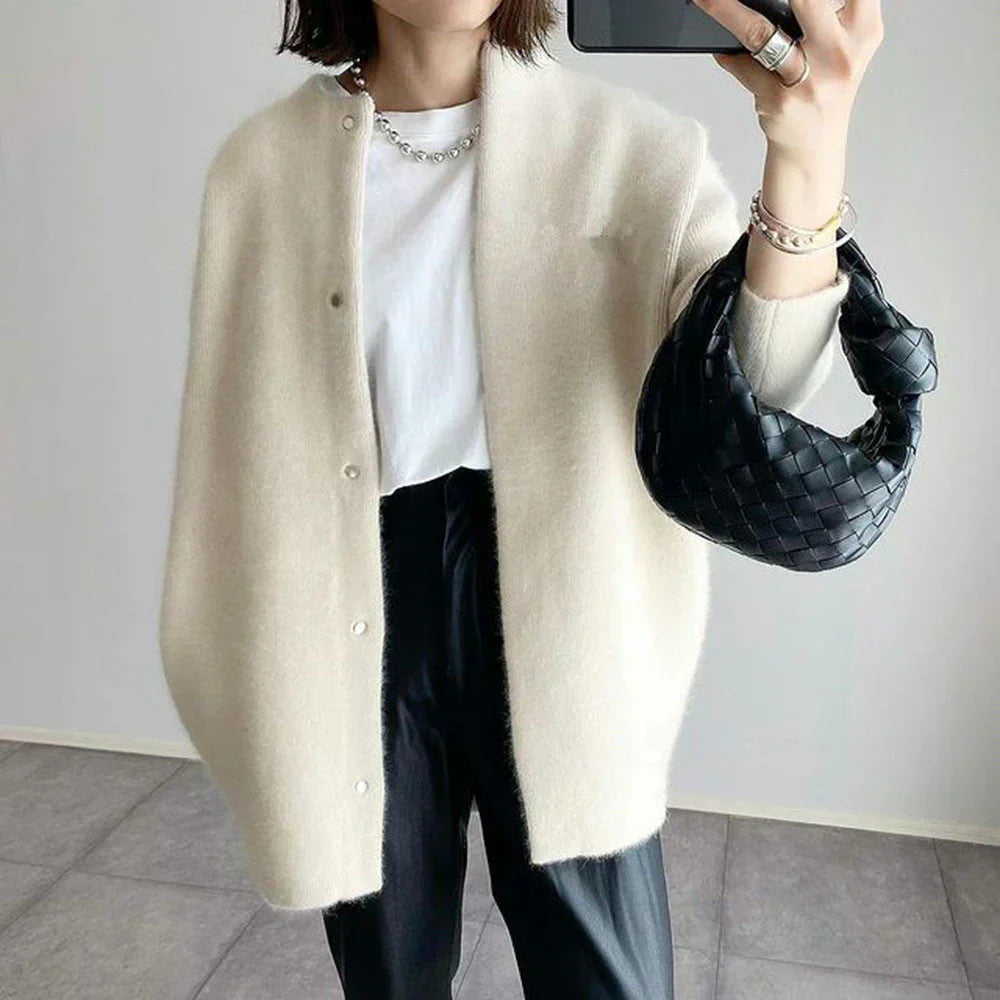 Berg-Feldt | Lässige Strickjacke mit Langen Ärmeln
