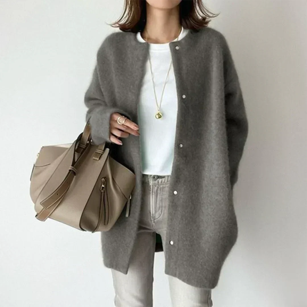 Berg-Feldt | Lässige Strickjacke mit Langen Ärmeln